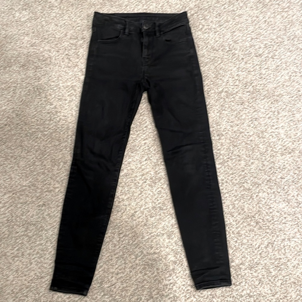 American Eagle Size 2 short Ne(x)t Level Stretch black jeans